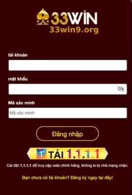 Đăng Ký Tài Khoản Tại 33WIN9